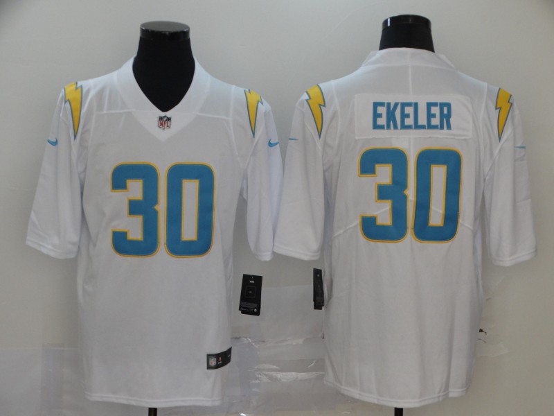 Men's Los Angeles Chargers Austin Ekeler #30 White Jersey